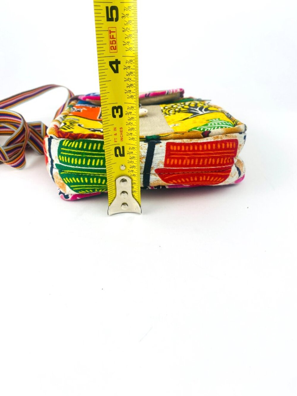 Handmade African Safari Print Patchwork Crossbody - Picture 11 of 11